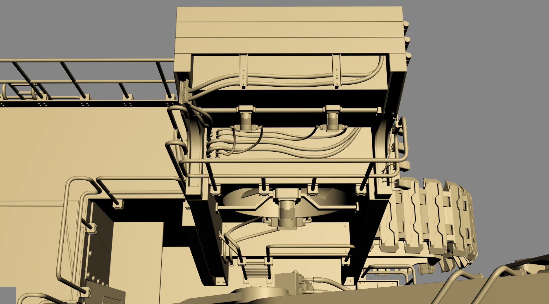 Mining Excavator Komatsu PC8000-6 Loading Shovel Rigged 3D model_61