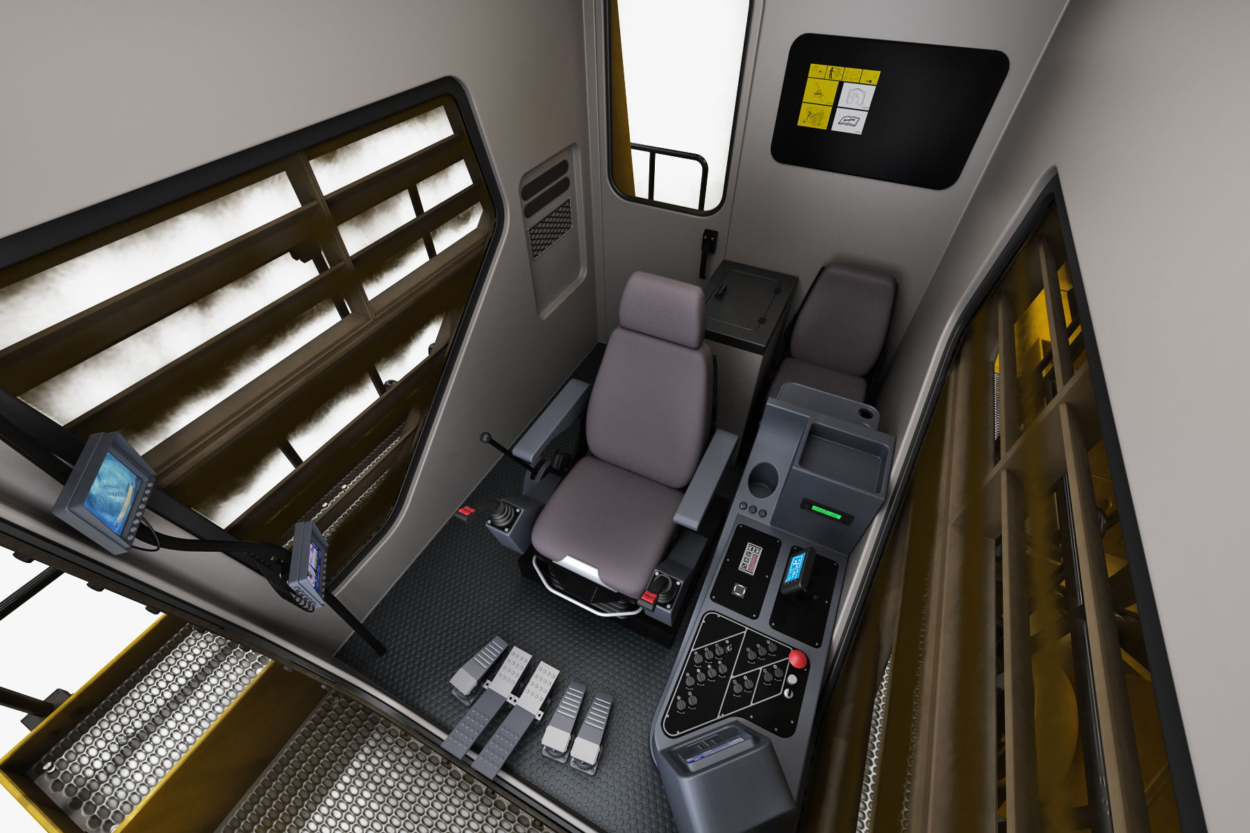 Mining Excavator Komatsu PC8000-6 Loading Shovel Rigged 3D model_37