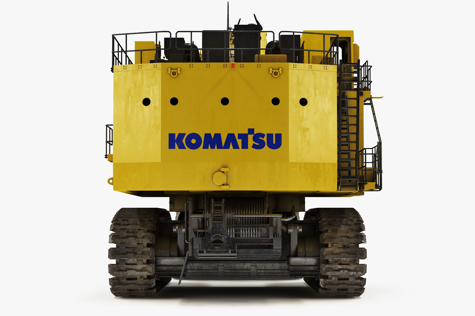 Mining Excavator Komatsu PC8000-6 Loading Shovel Rigged 3D model_12