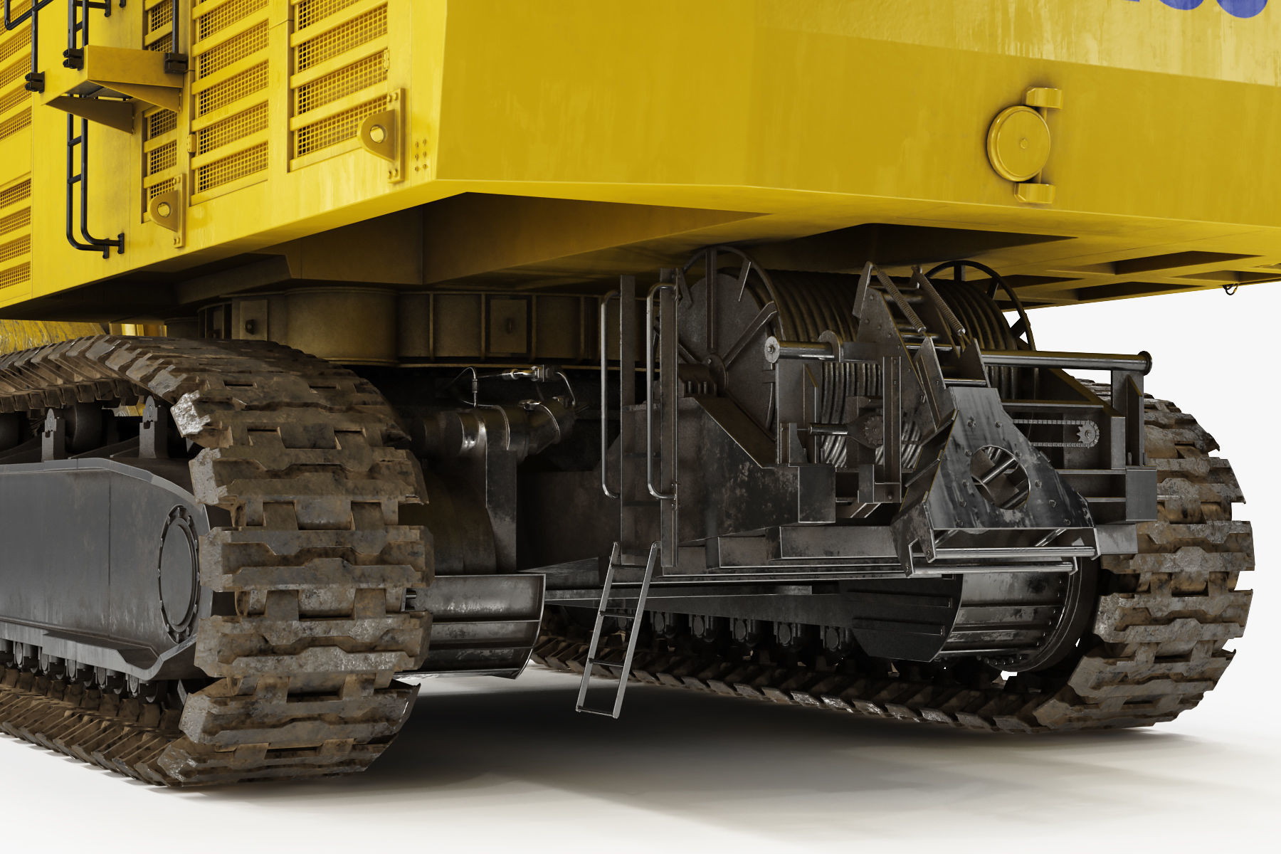 Mining Excavator Komatsu PC8000-6 Loading Shovel Rigged 3D model_33