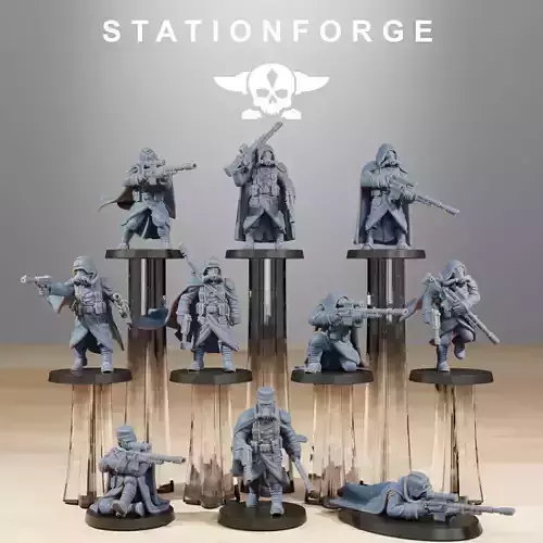 Grimguard Marksmen 3D print model