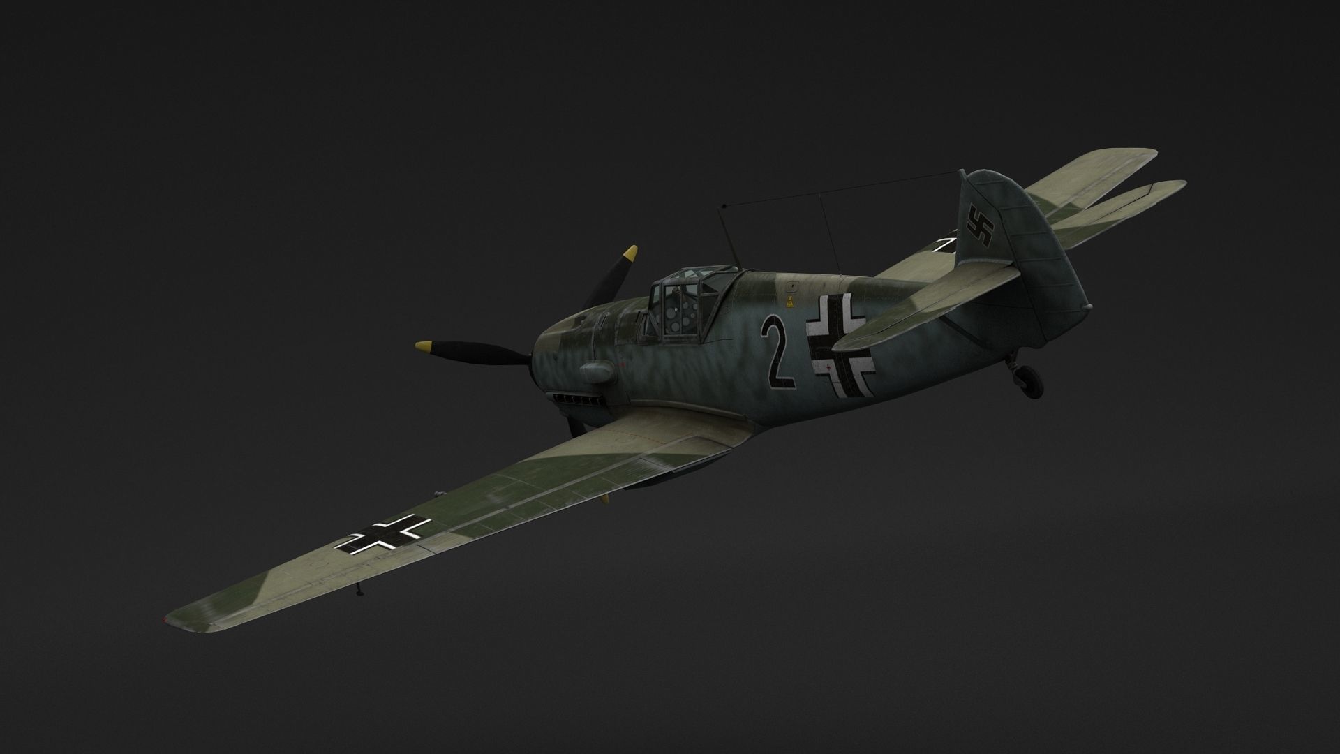 Messerschmitt  BF109 3D model_2
