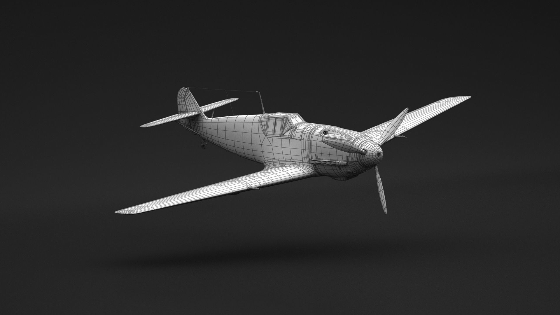 Messerschmitt  BF109 3D model_7