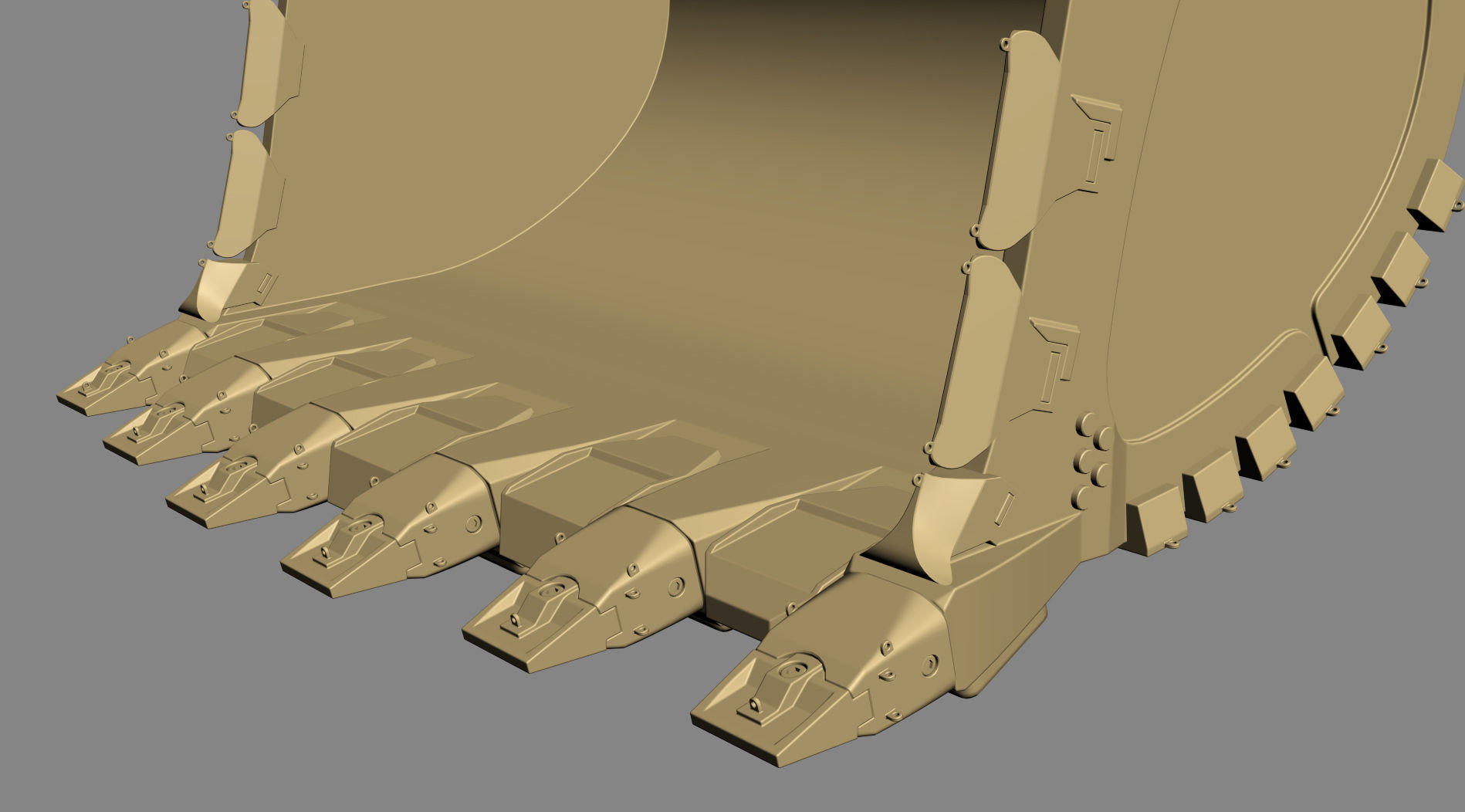 Mining Excavator Komatsu PC8000-6 Backhoe Rigged 3D model_42