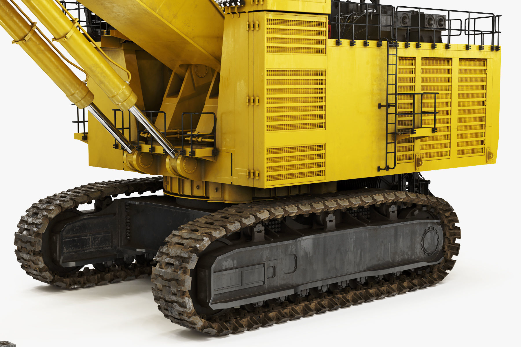 Mining Excavator Komatsu PC8000-6 Backhoe Rigged 3D model_21