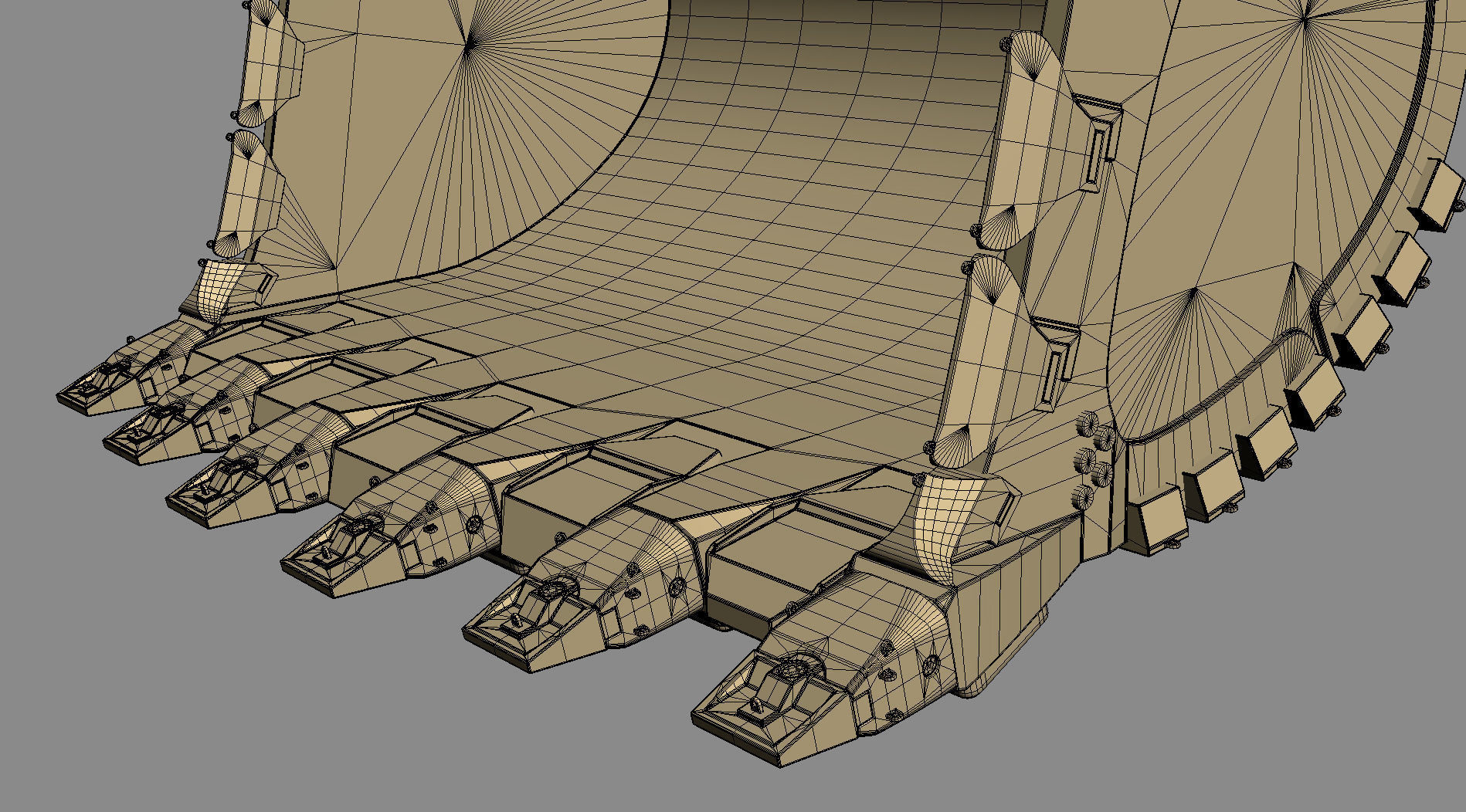 Mining Excavator Komatsu PC8000-6 Backhoe Rigged 3D model_66
