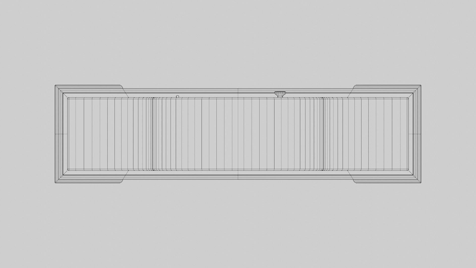 Mantel Clock Traditional Style 3D model_14