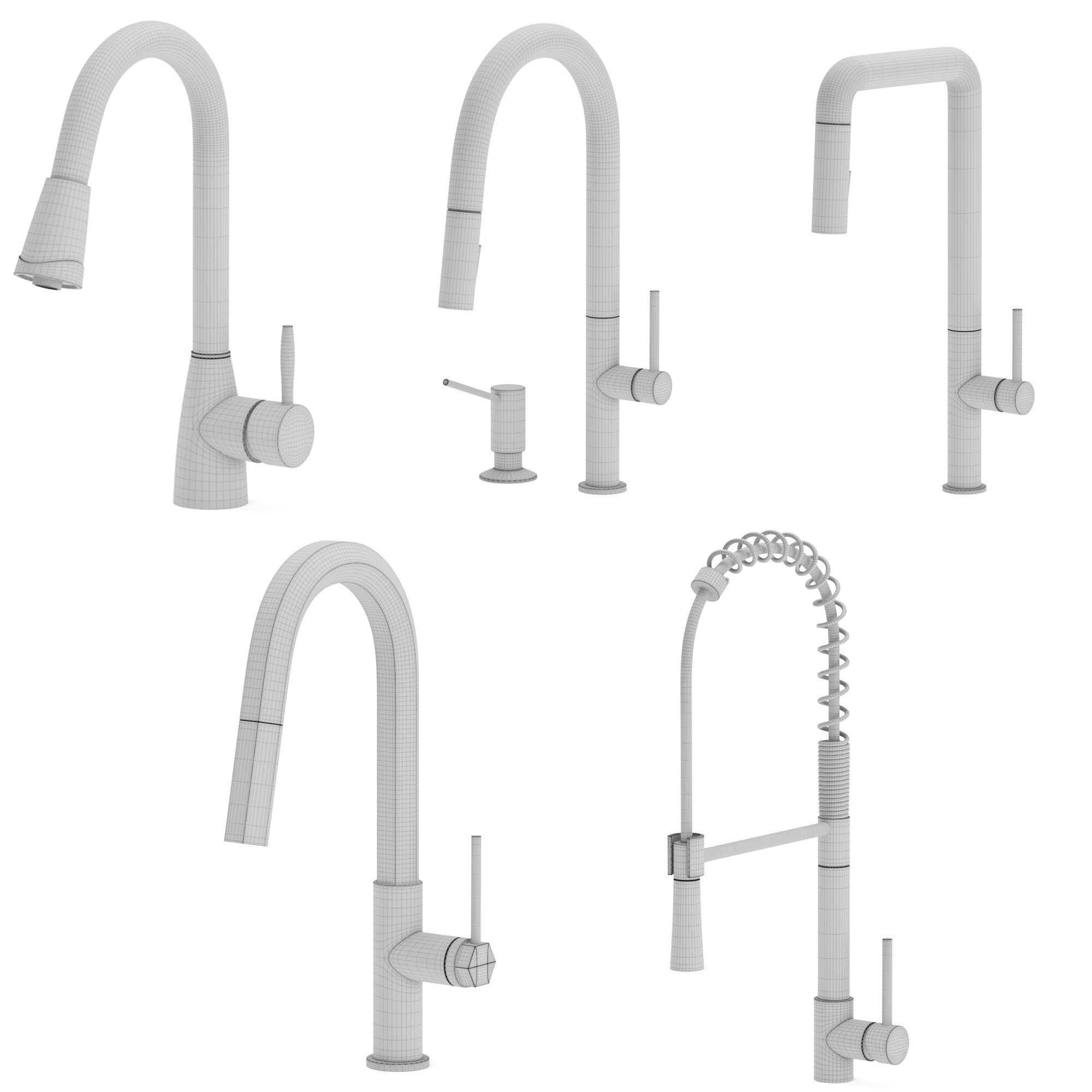 VIGO kitchen faucets 3D model_6