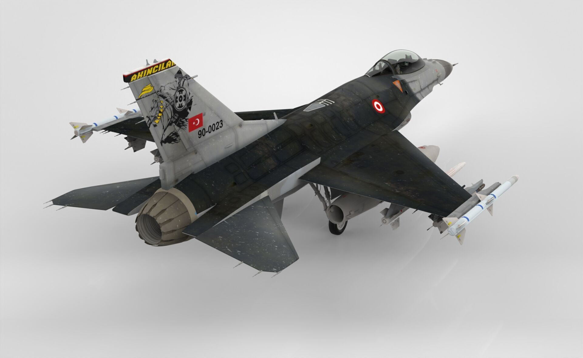 F-16 Fighting Falcon 3D model_4