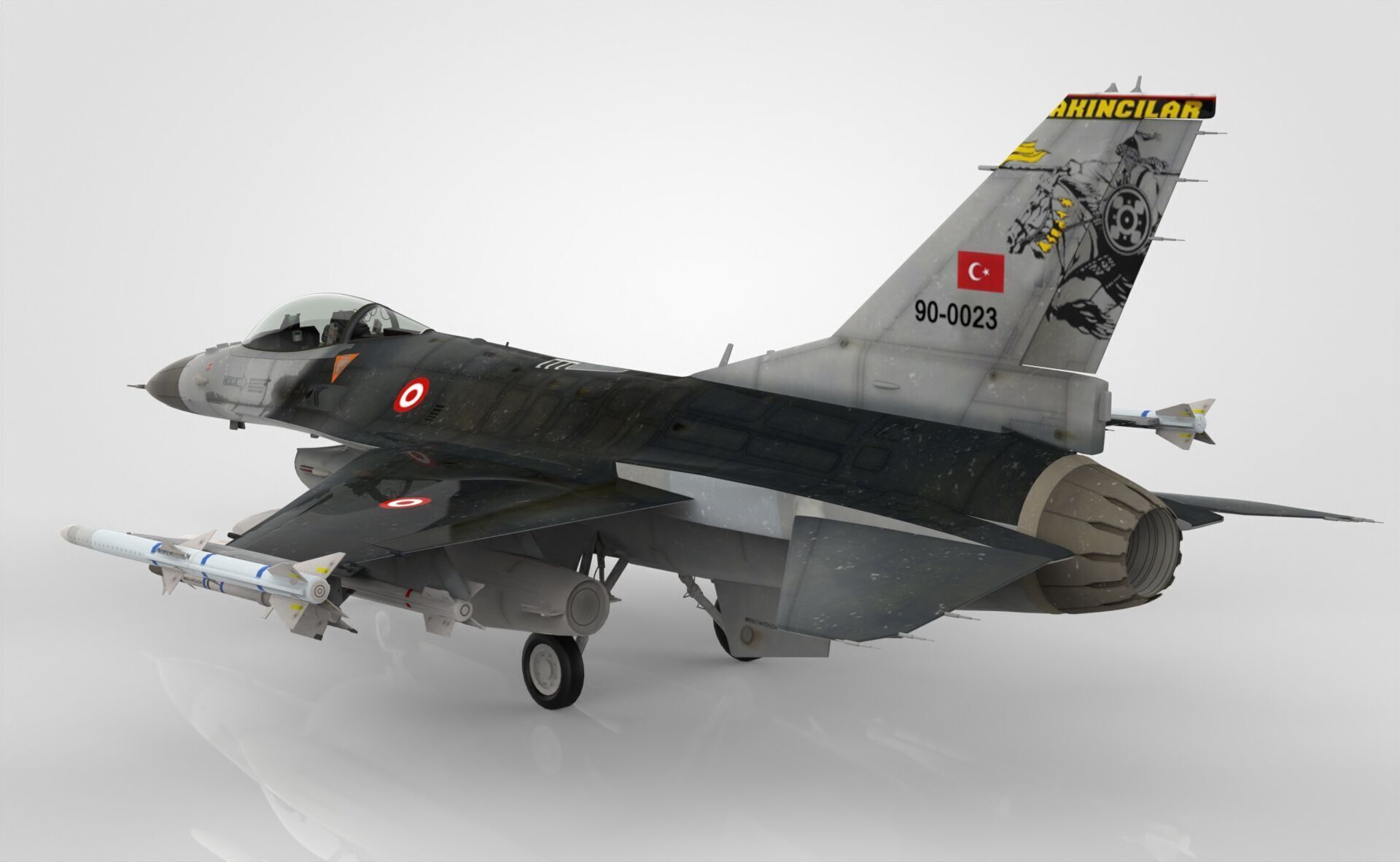 F-16 Fighting Falcon 3D model_2