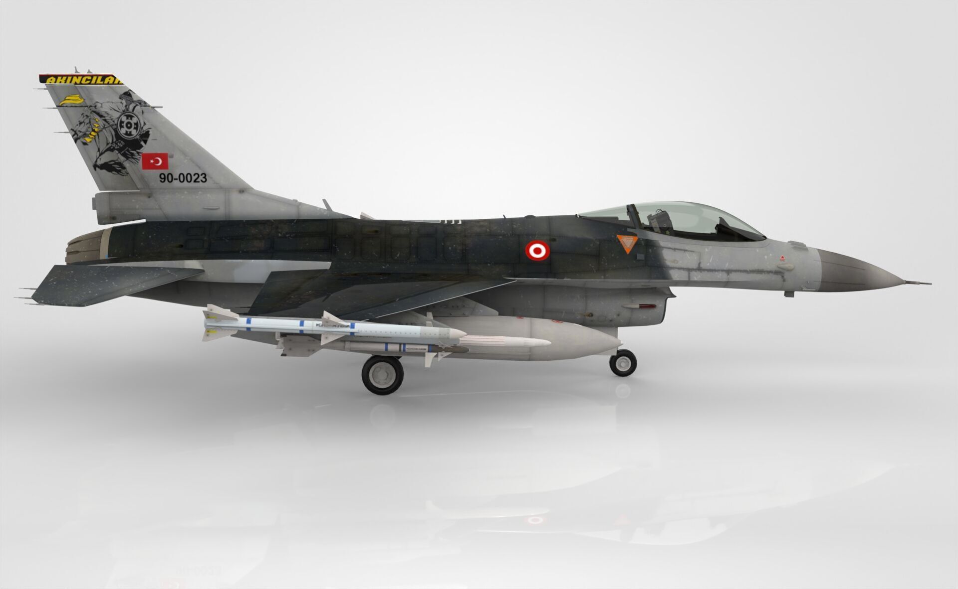 F-16 Fighting Falcon 3D model_5