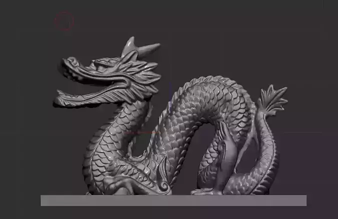Dragon model chinese statue