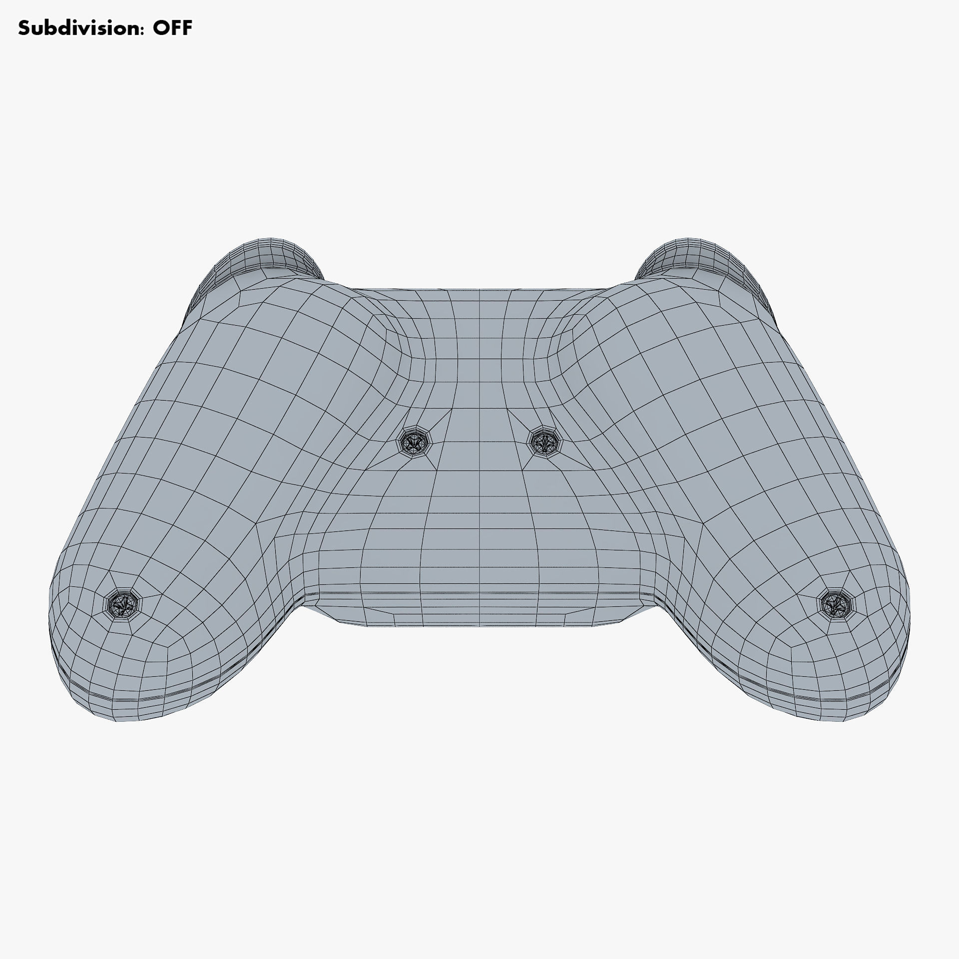 Generic Video Game Controller M 5 3D model_30