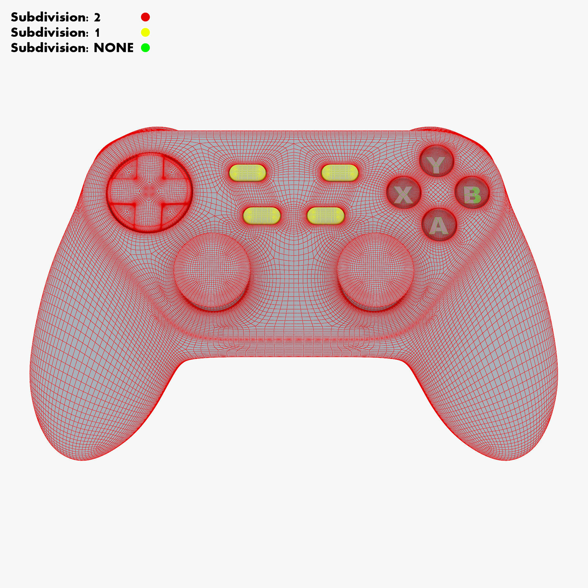 Generic Video Game Controller M 5 3D model_41