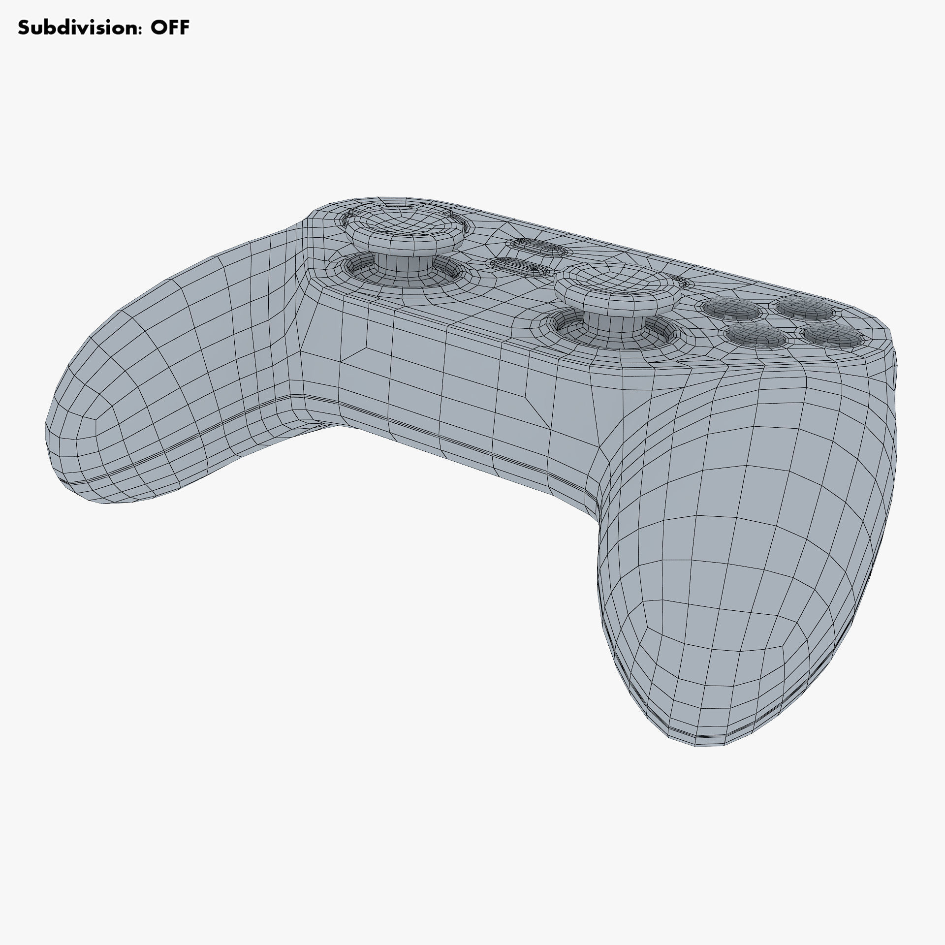 Generic Video Game Controller M 5 3D model_24