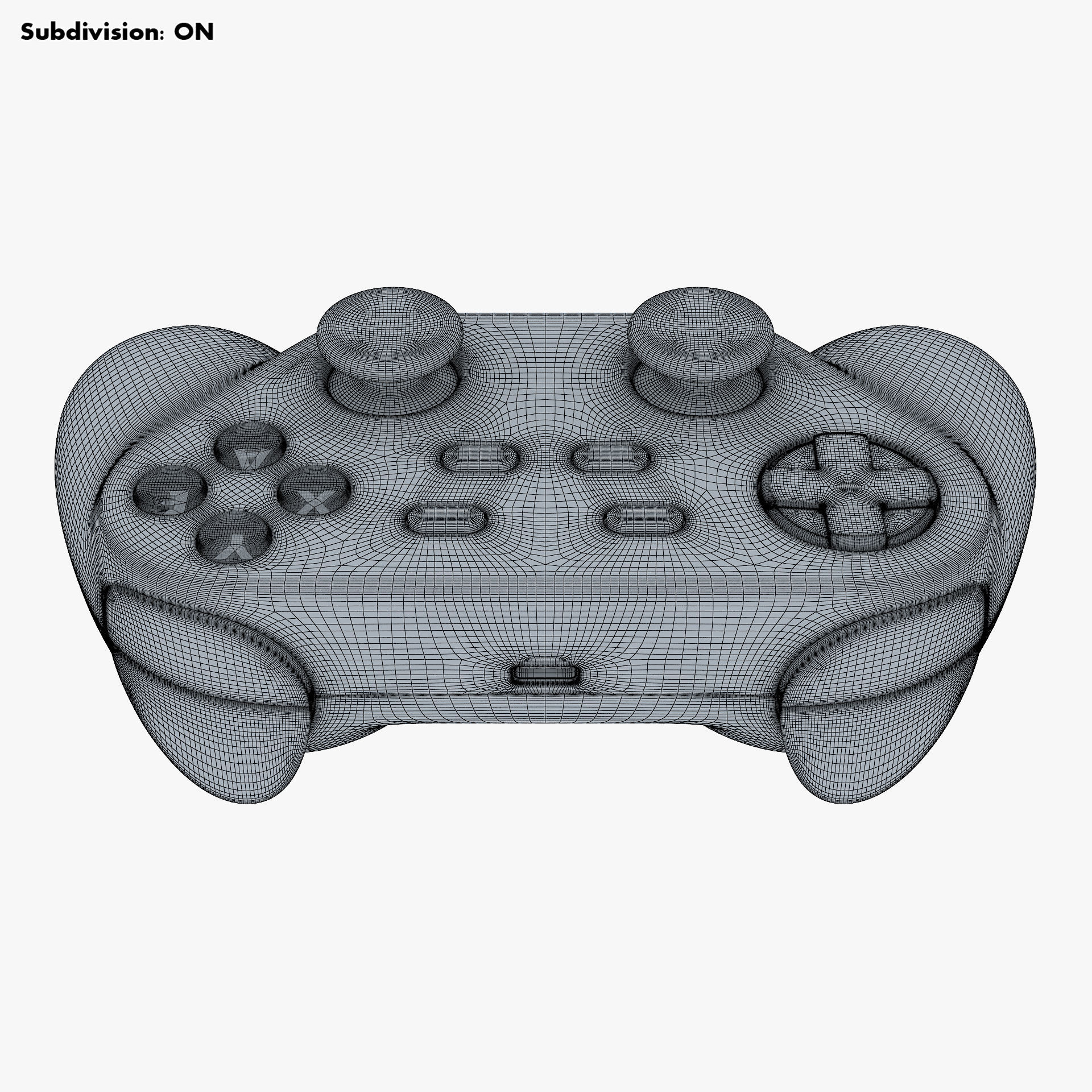 Generic Video Game Controller M 5 3D model_19
