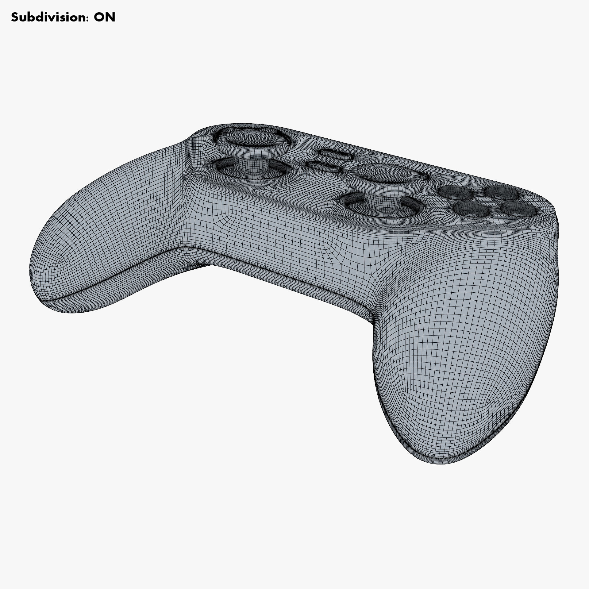 Generic Video Game Controller M 5 3D model_23