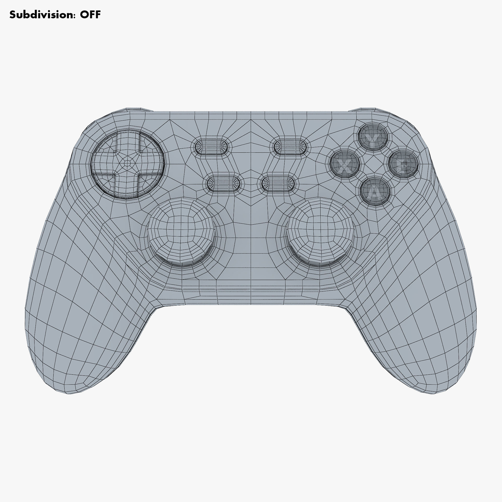 Generic Video Game Controller M 5 3D model_14