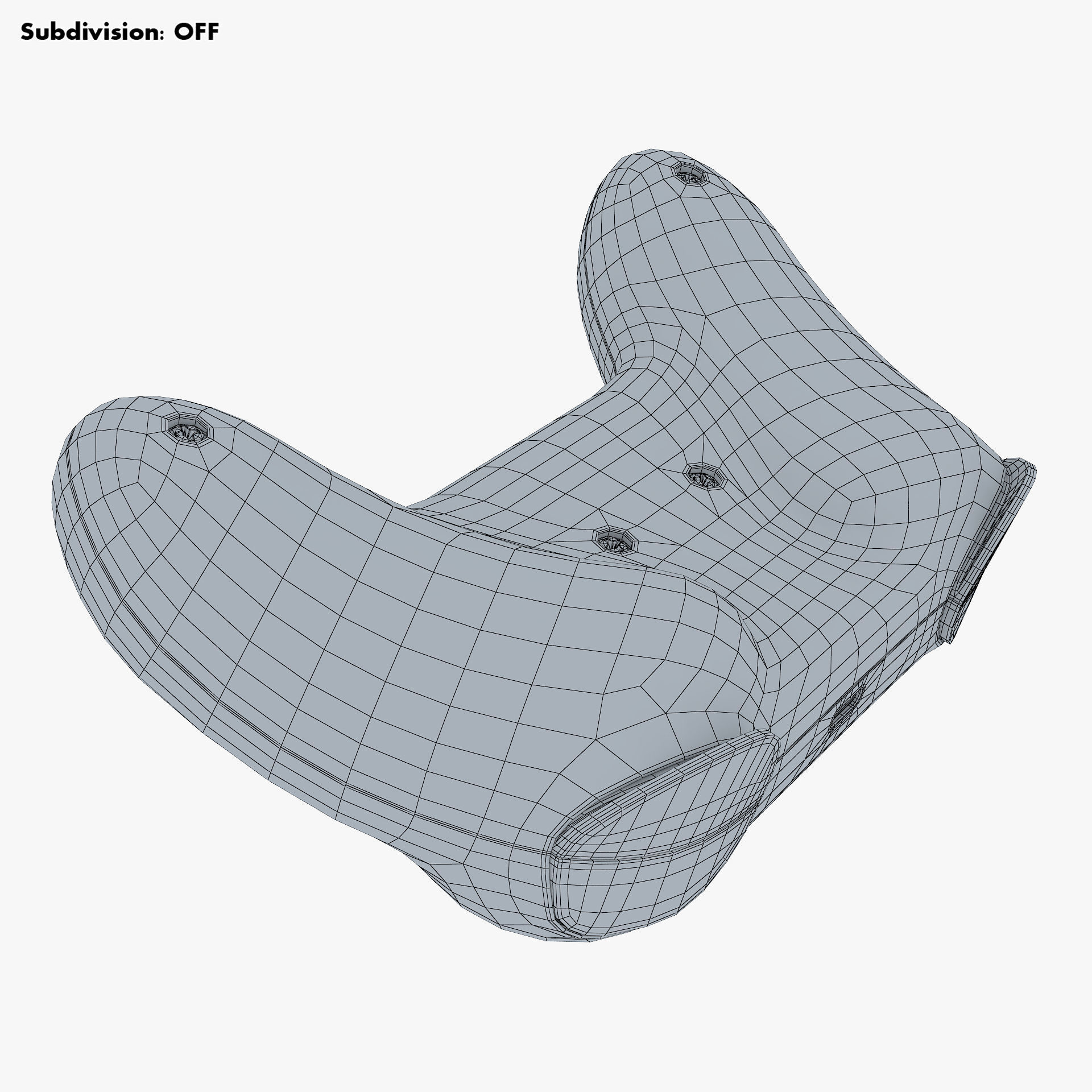 Generic Video Game Controller M 5 3D model_34
