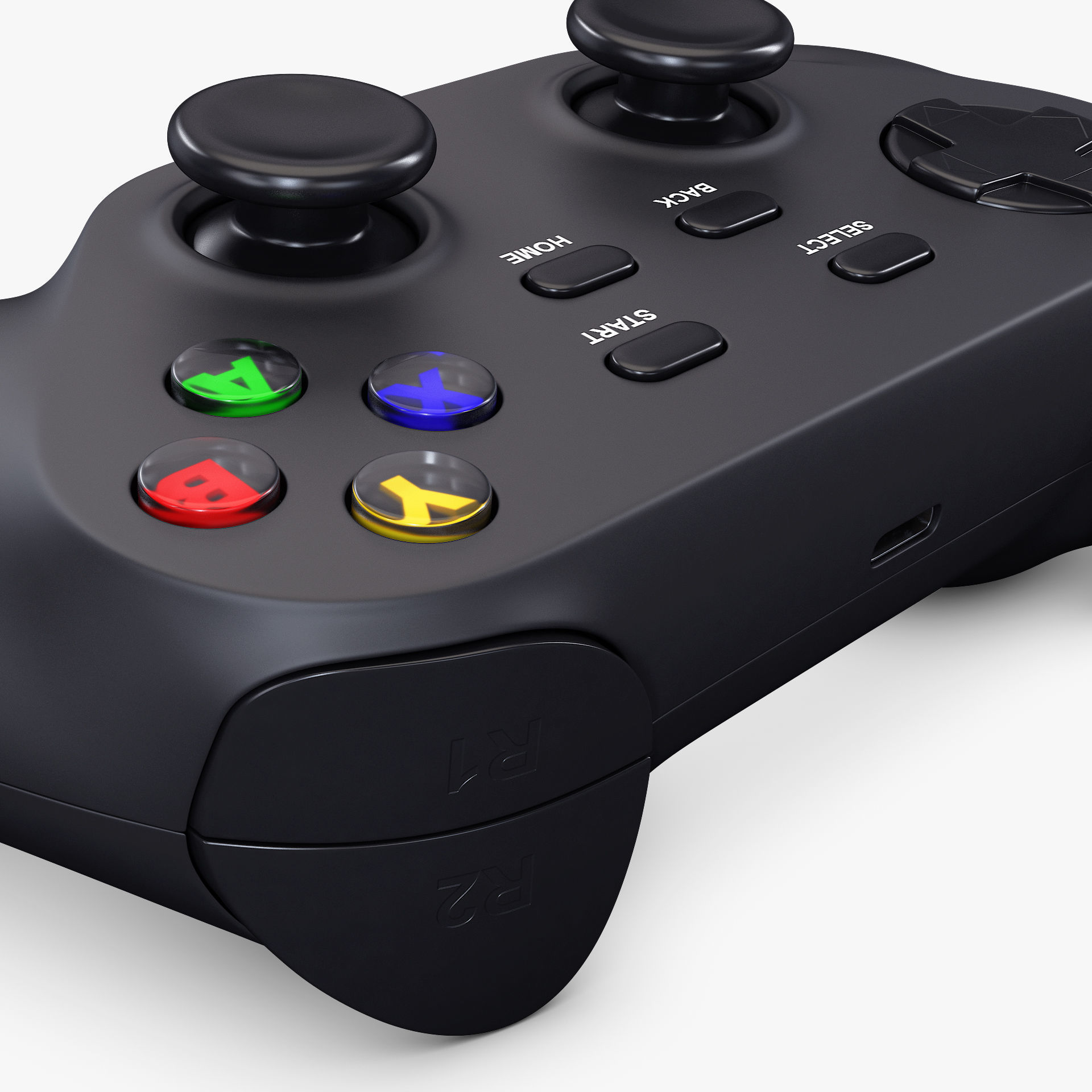 Generic Video Game Controller M 5 3D model_7