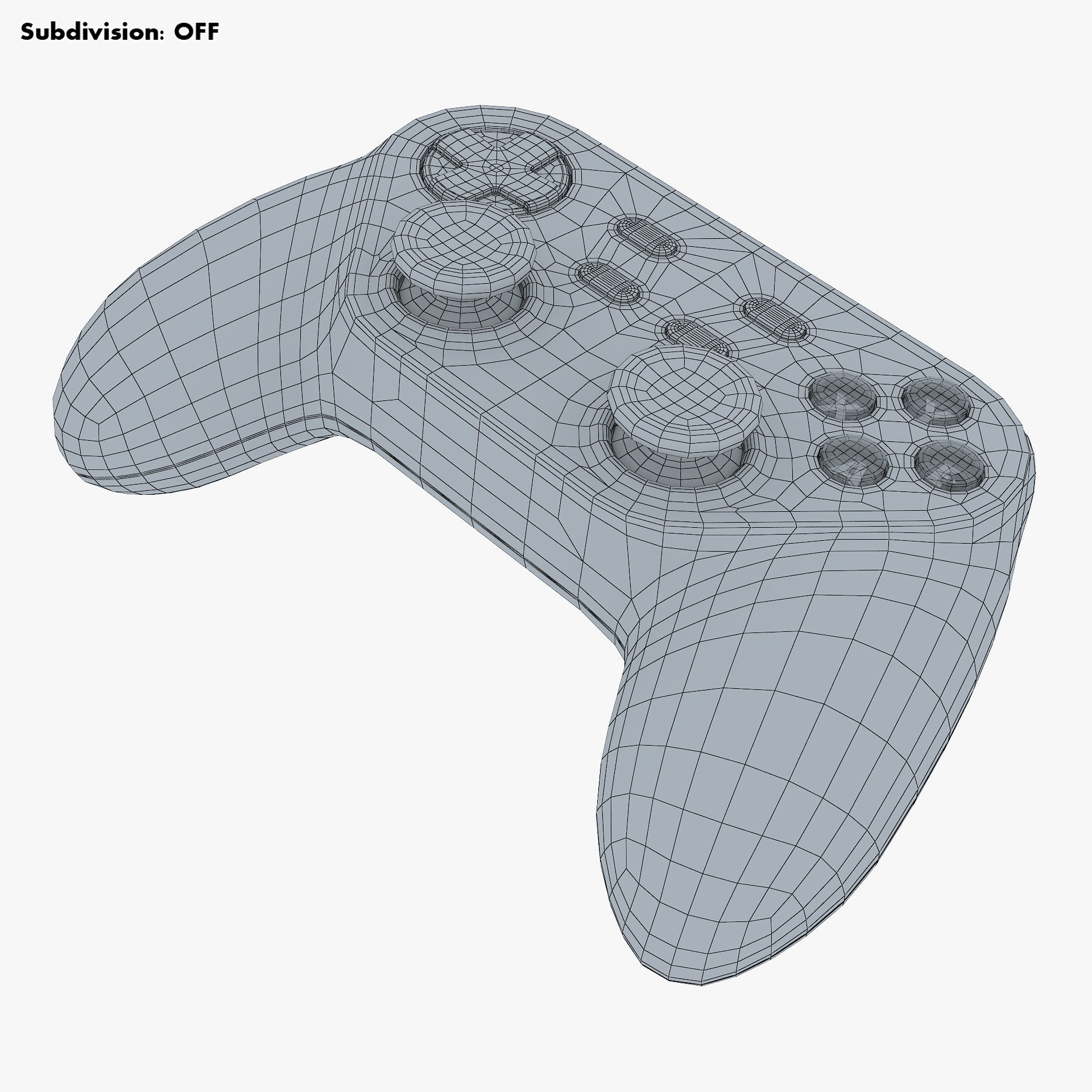 Generic Video Game Controller M 5 3D model_16