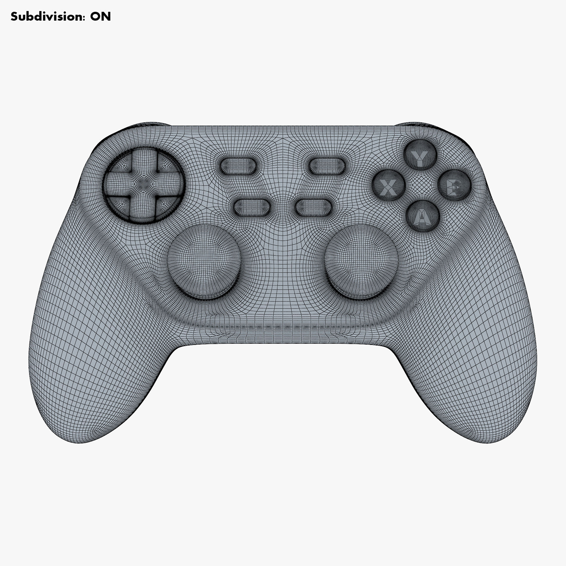 Generic Video Game Controller M 5 3D model_13