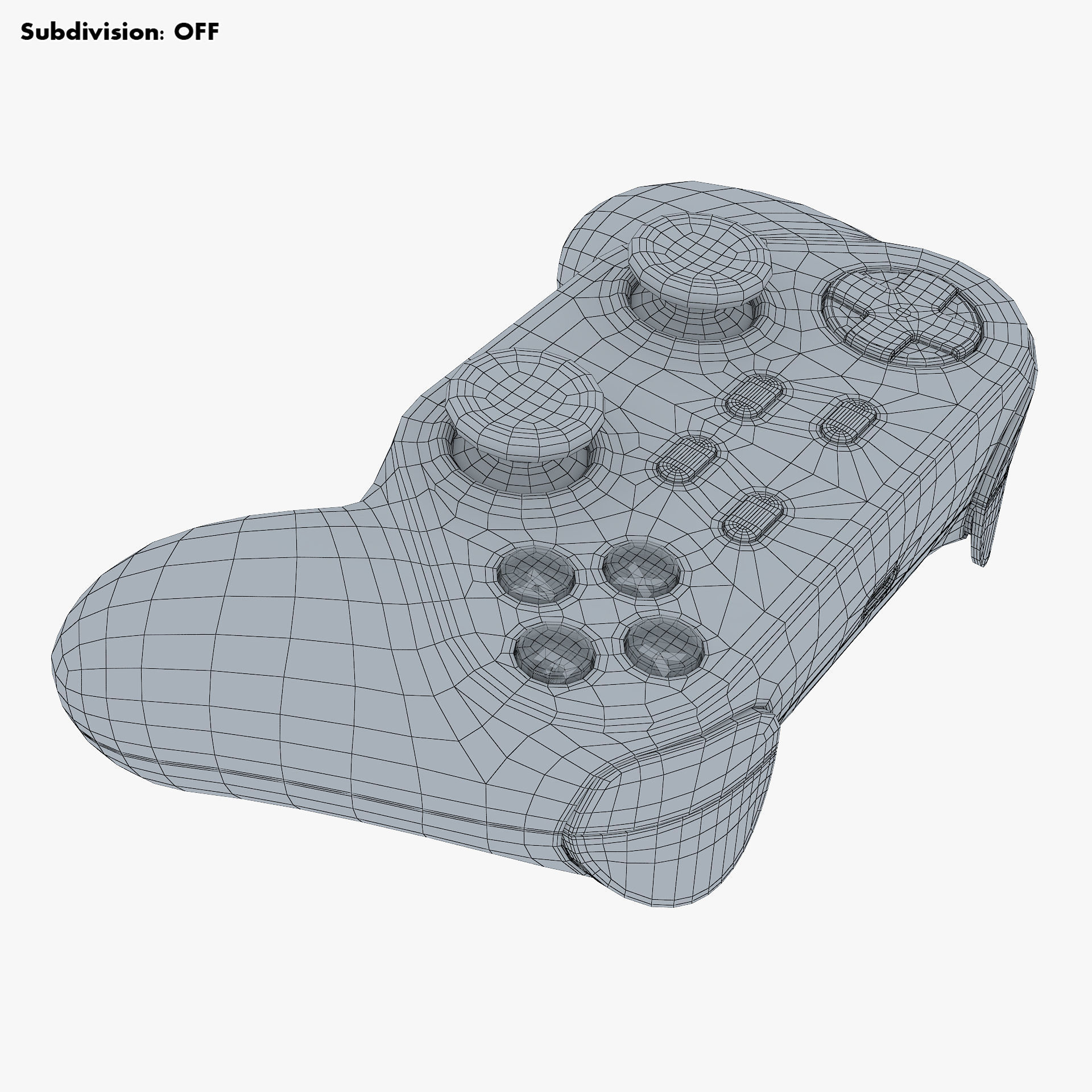 Generic Video Game Controller M 5 3D model_22