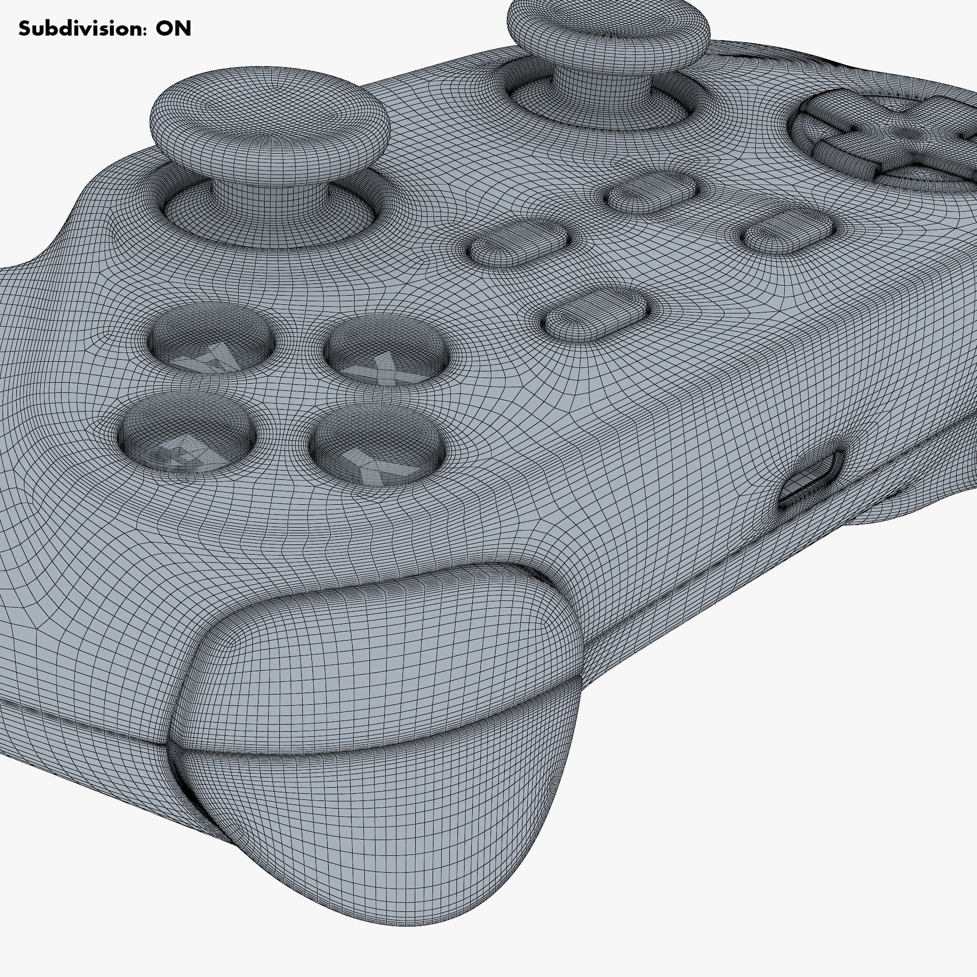 Generic Video Game Controller M 5 3D model_27