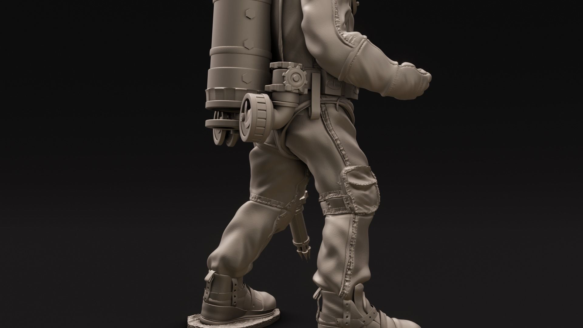 Diver Miniature Figure 3d print  3D print model_39