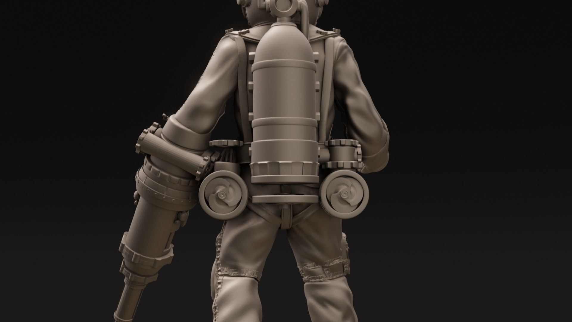 Diver Miniature Figure 3d print  3D print model_30