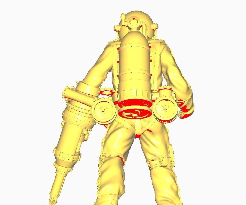 Diver Miniature Figure 3d print  3D print model_16