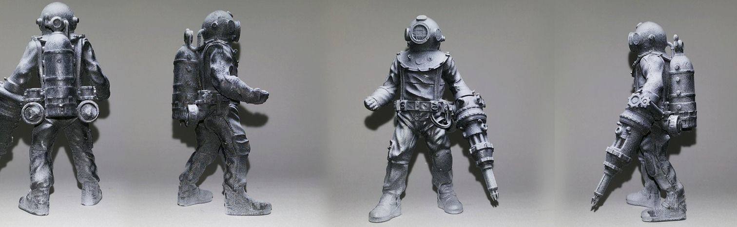 Diver Miniature Figure 3d print  3D print model_19
