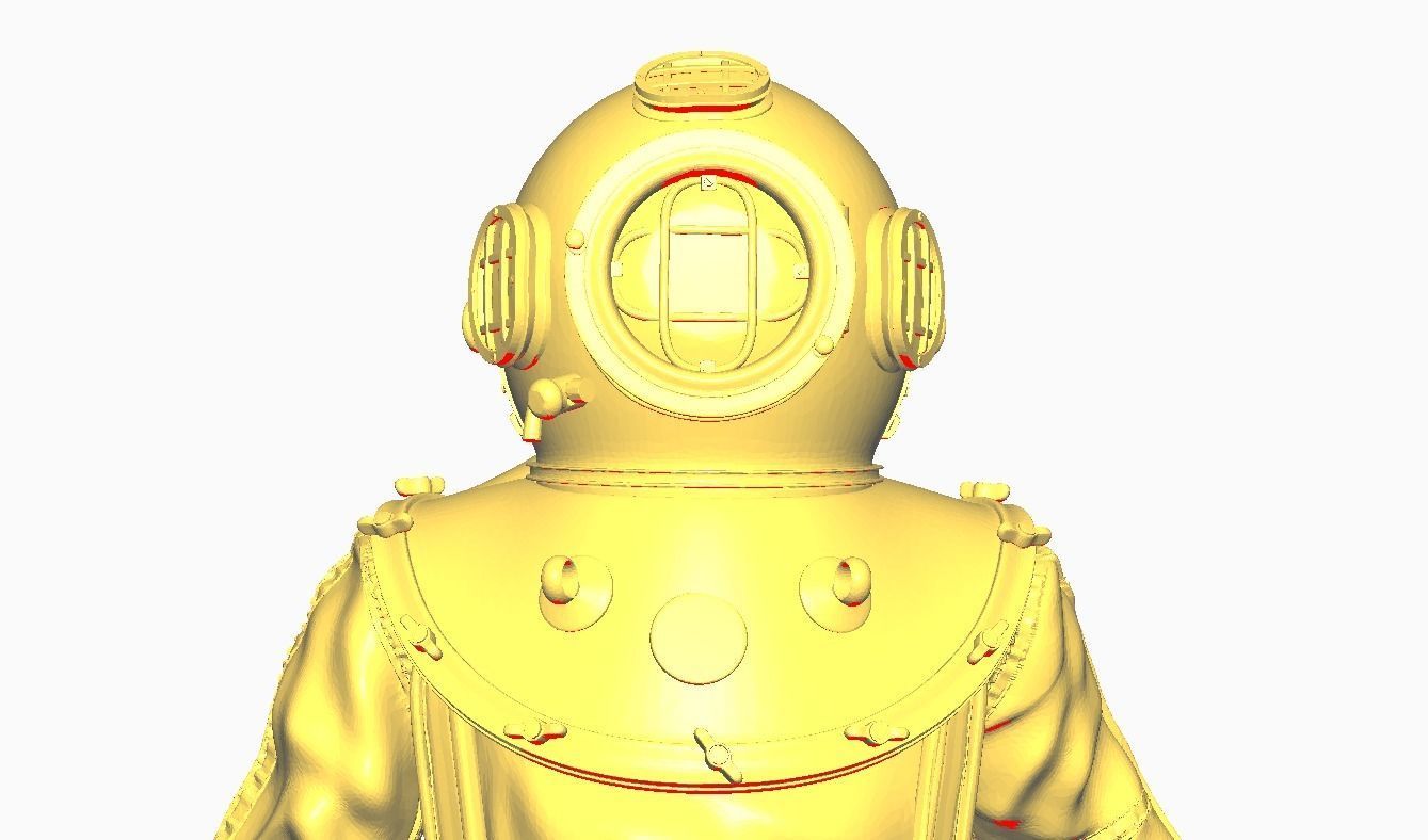 Diver Miniature Figure 3d print  3D print model_15