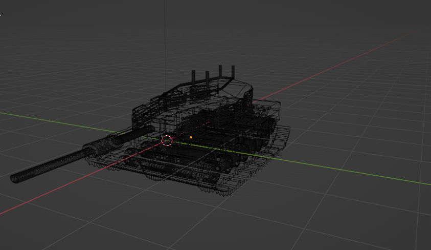 war tanker kifaru Low-poly 3D model_3