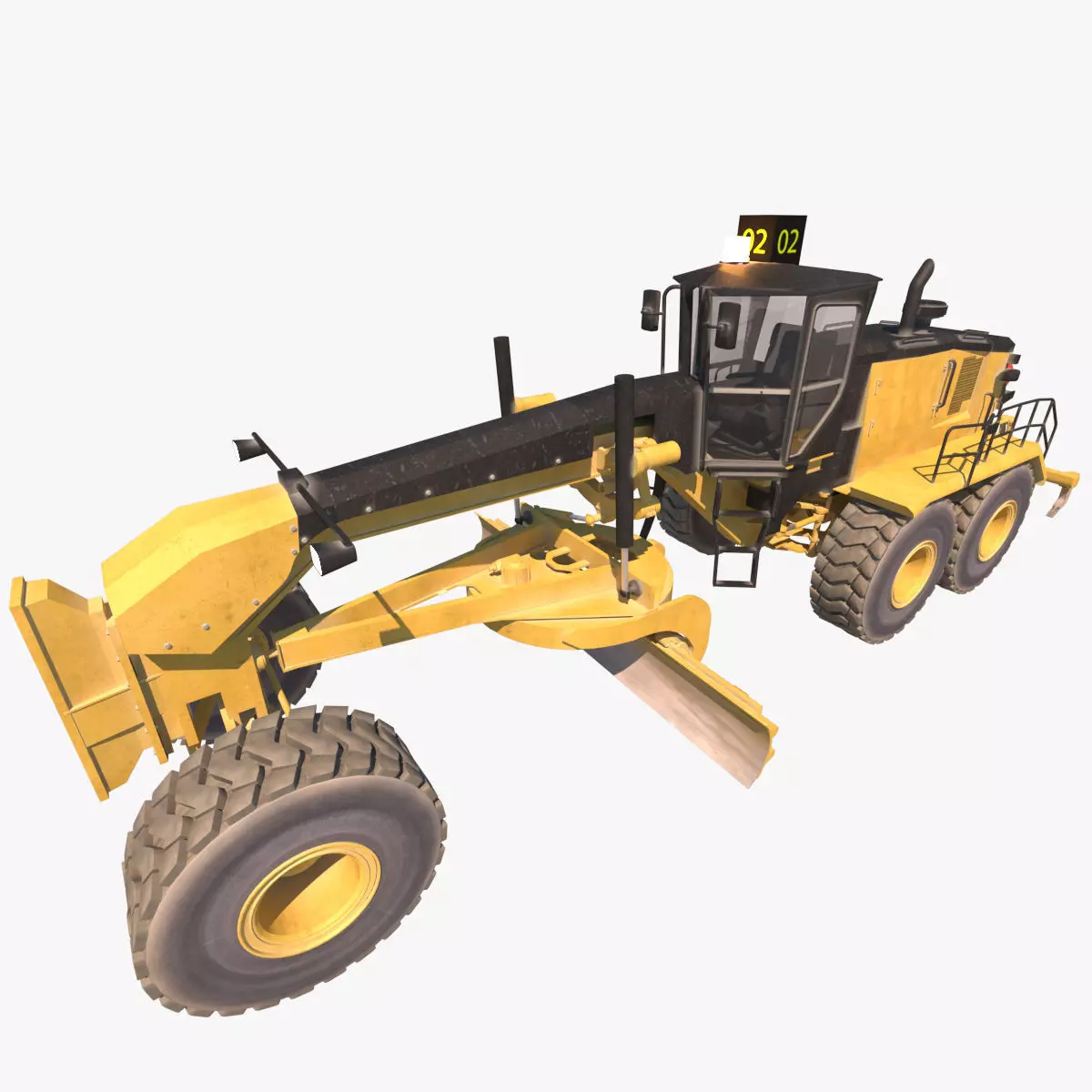 motor grader 3D model