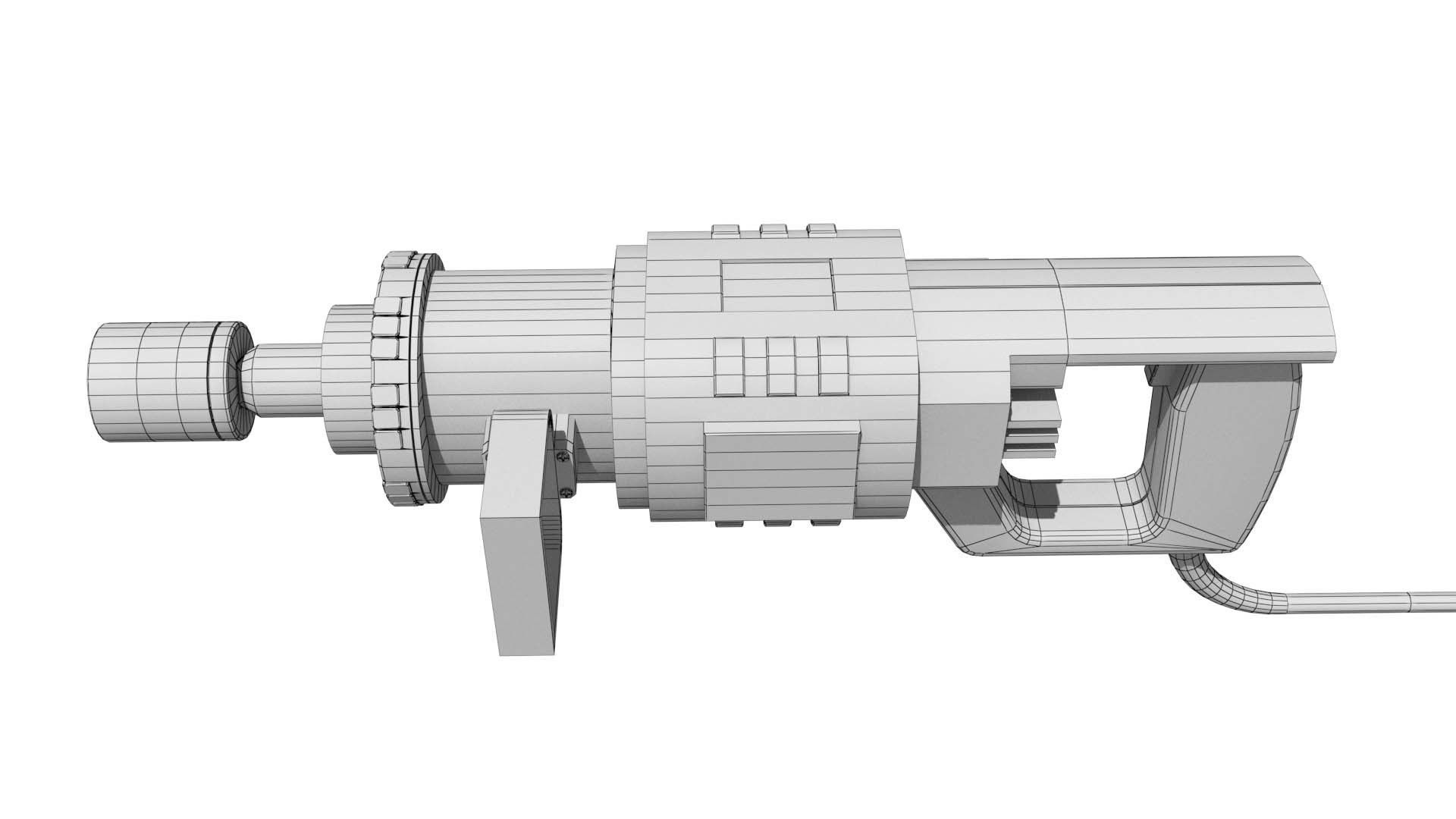 neumatic hammer drill 3D model_6