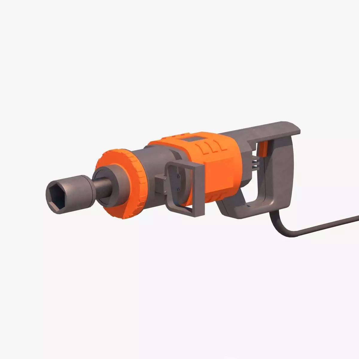 neumatic hammer drill 3D model_0