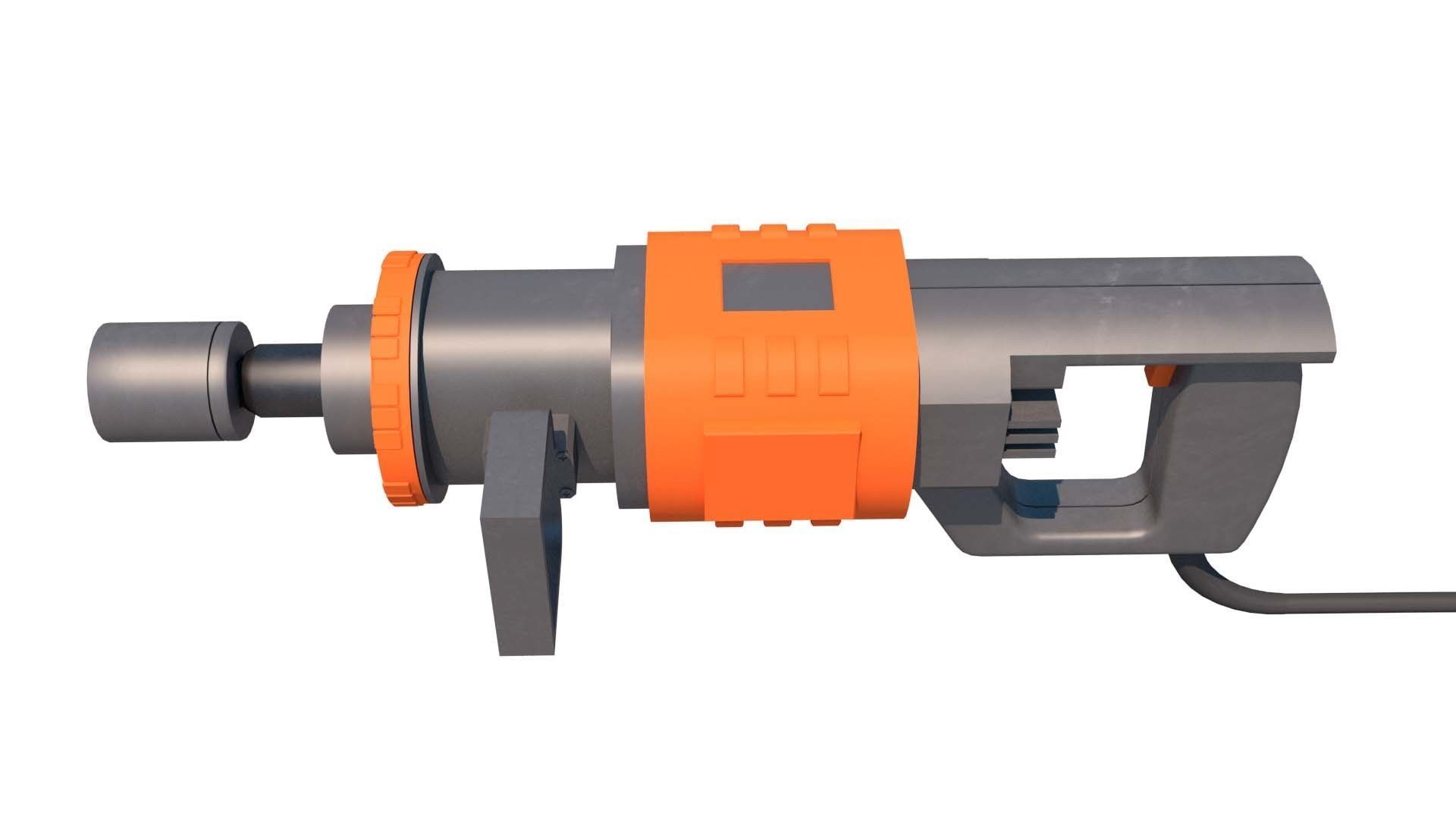 neumatic hammer drill 3D model_5