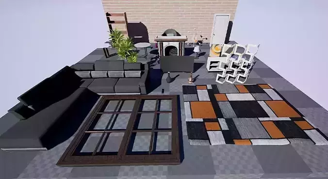 Living Room  Prop Package