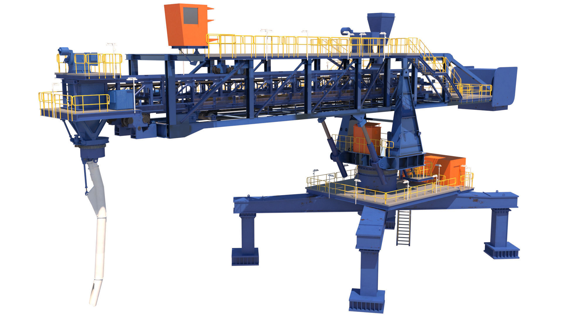 3d shiploader construction machine 3D model_1