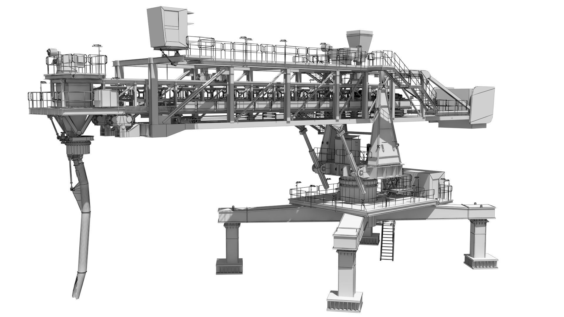 3d shiploader construction machine 3D model_7