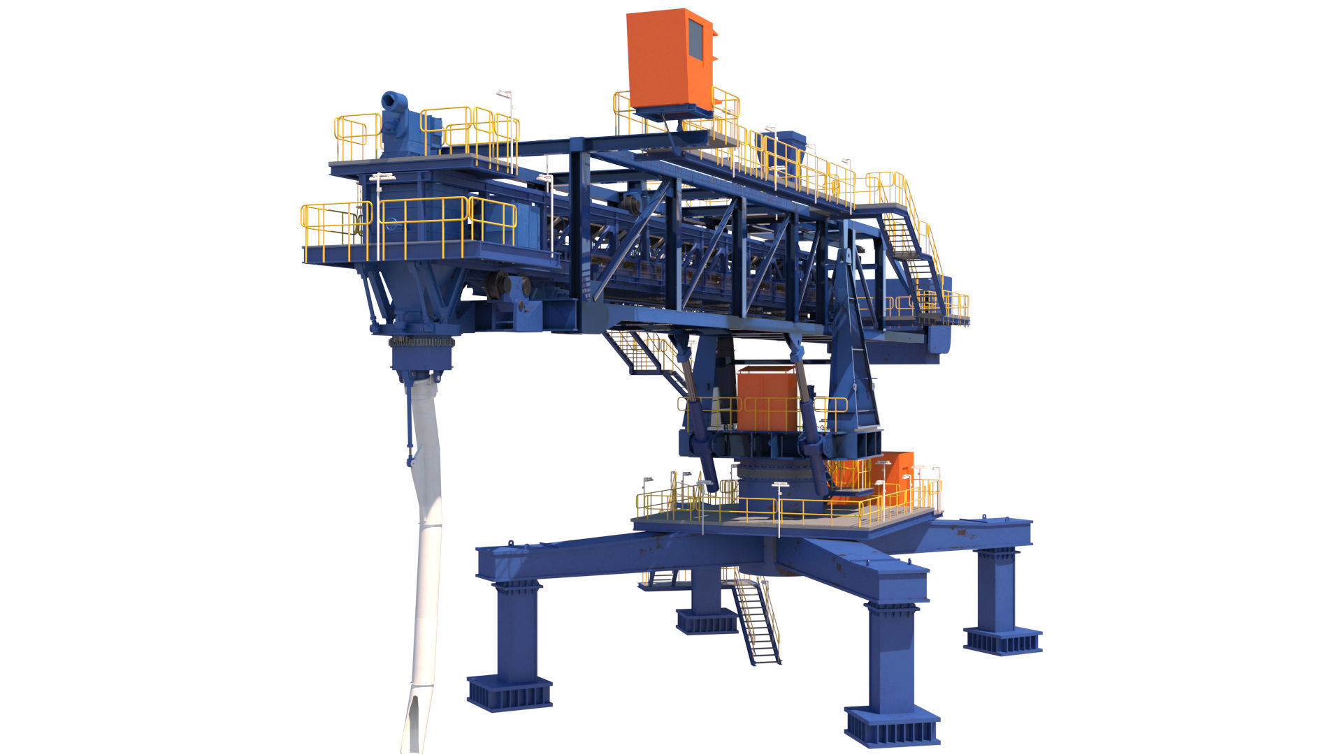 3d shiploader construction machine 3D model_3