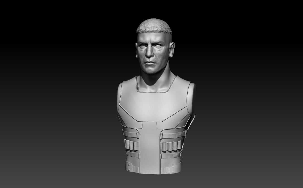 Jon Bernthal Punisher Bust 3D print model_10