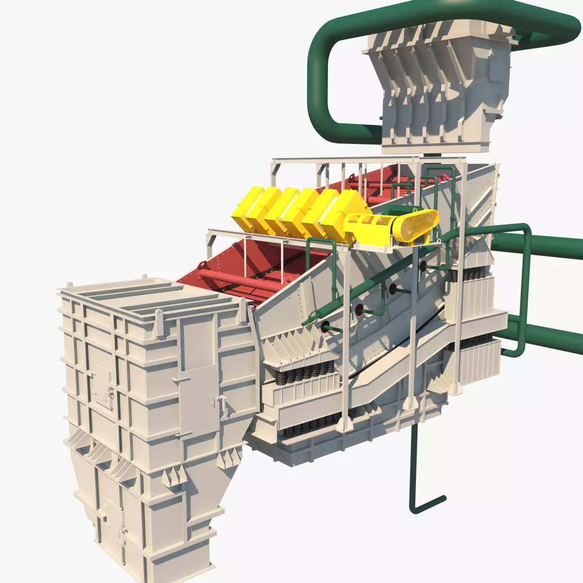 zaranda sludge dewatering machine 3D model