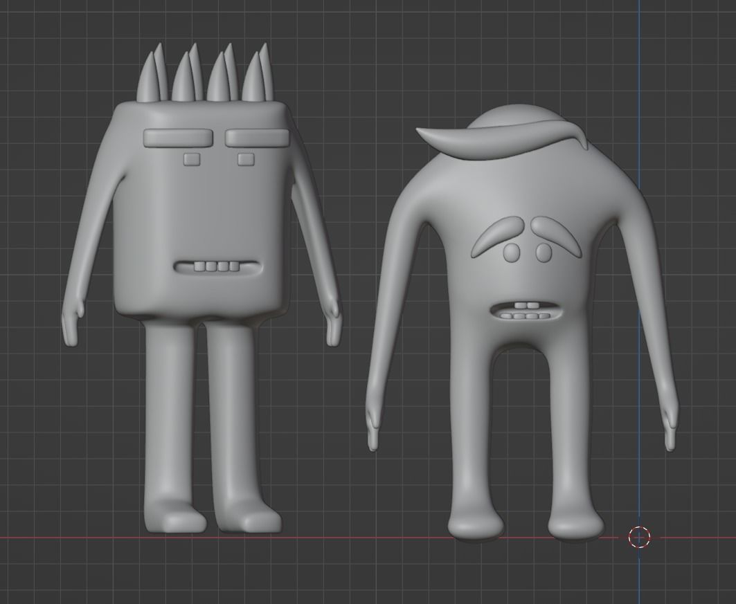 styized characters 3D model_4