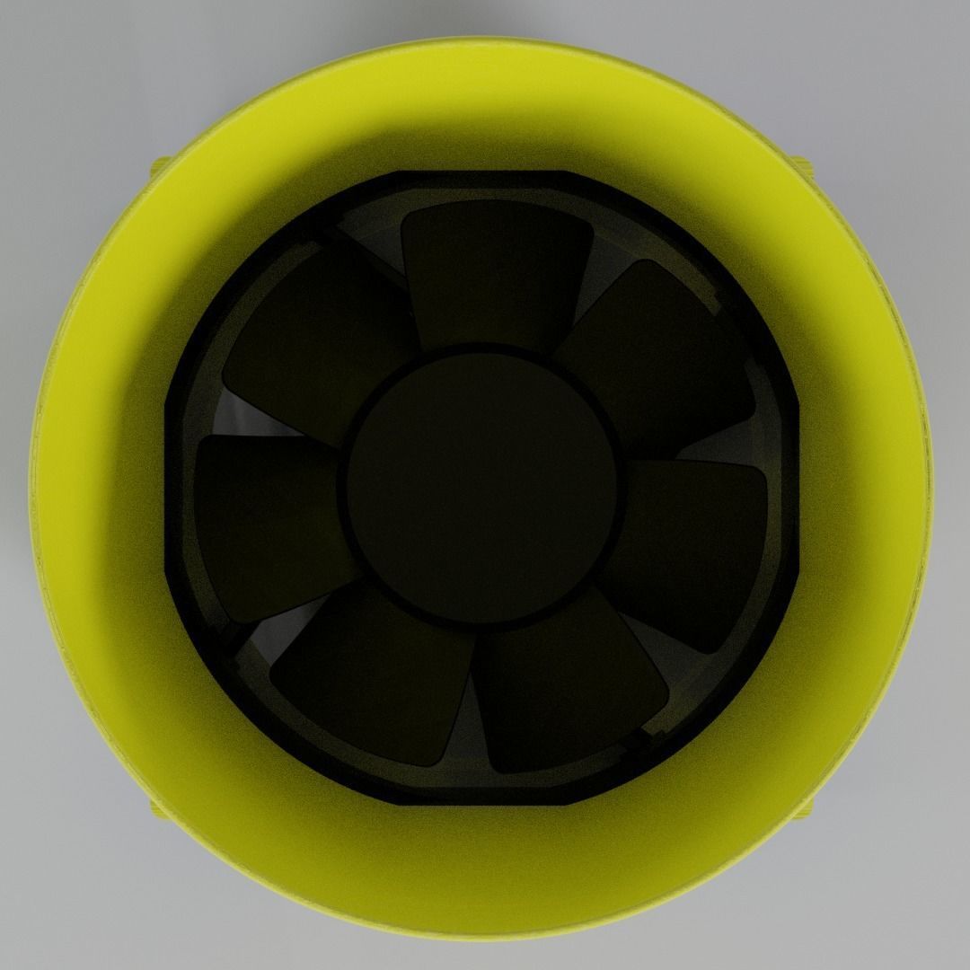 Fan Duct 80mm 3D print model_4