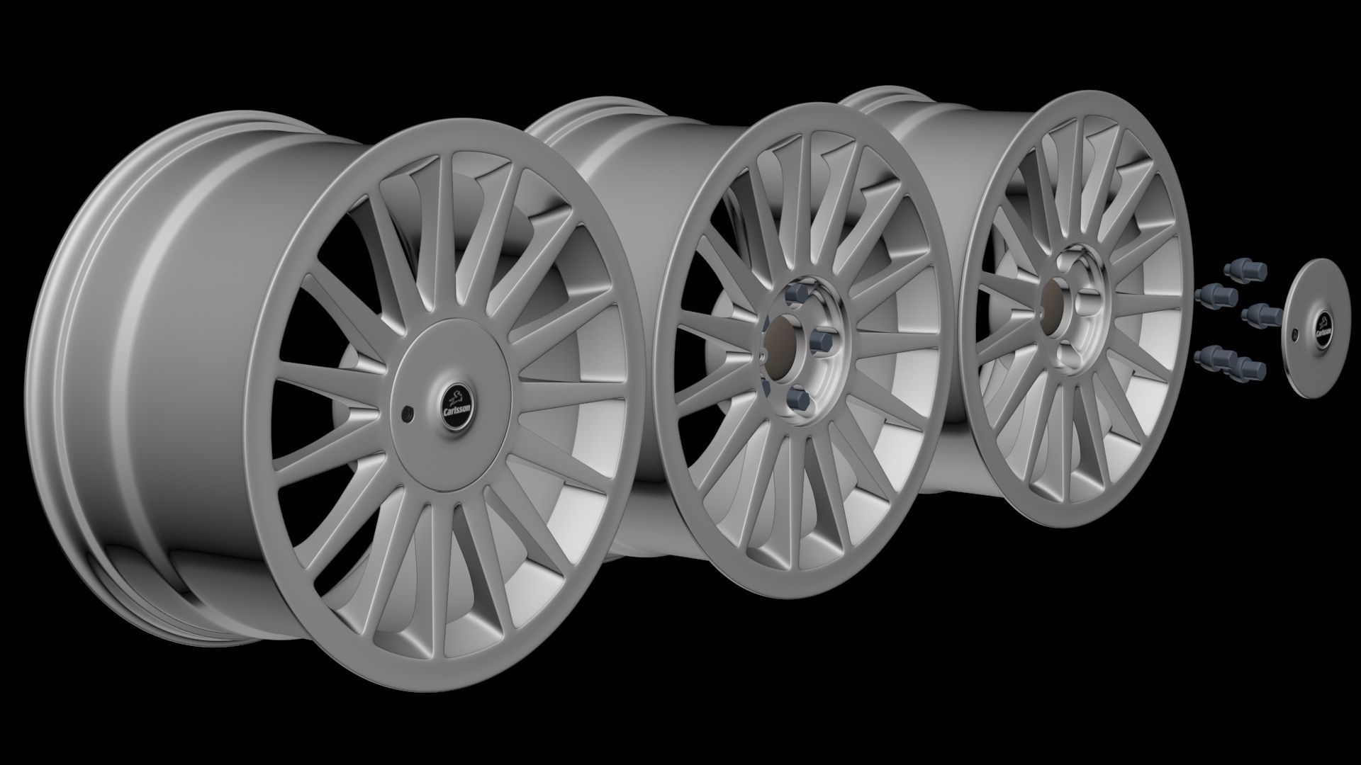 Carlsson Wheel 1-15 Version 2 3D model_13