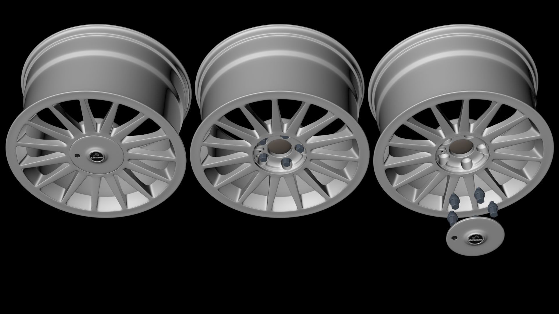 Carlsson Wheel 1-15 Version 2 3D model_14