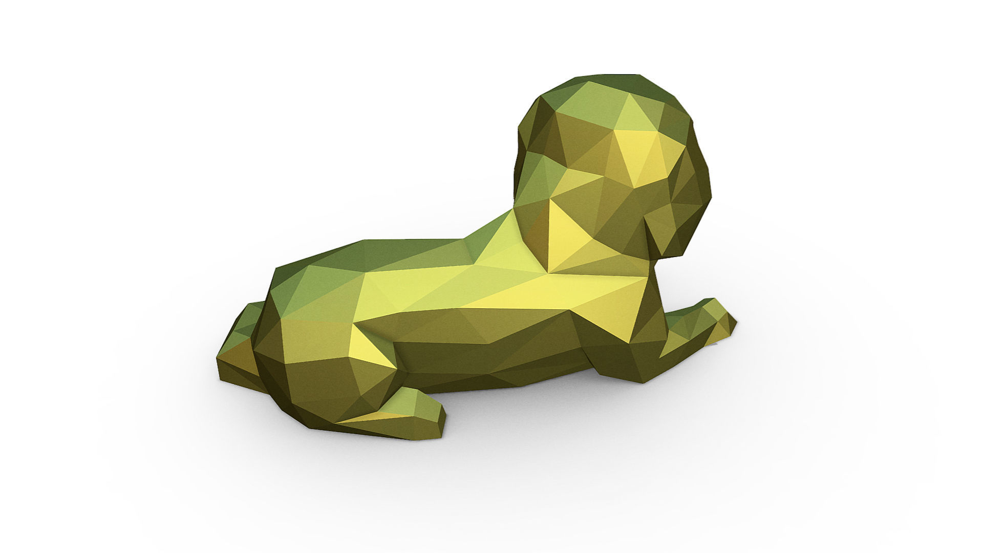 Pekingese figure 3D print model_5