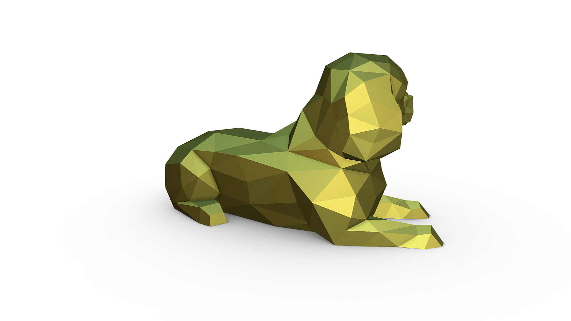 Pekingese figure 3D print model_6